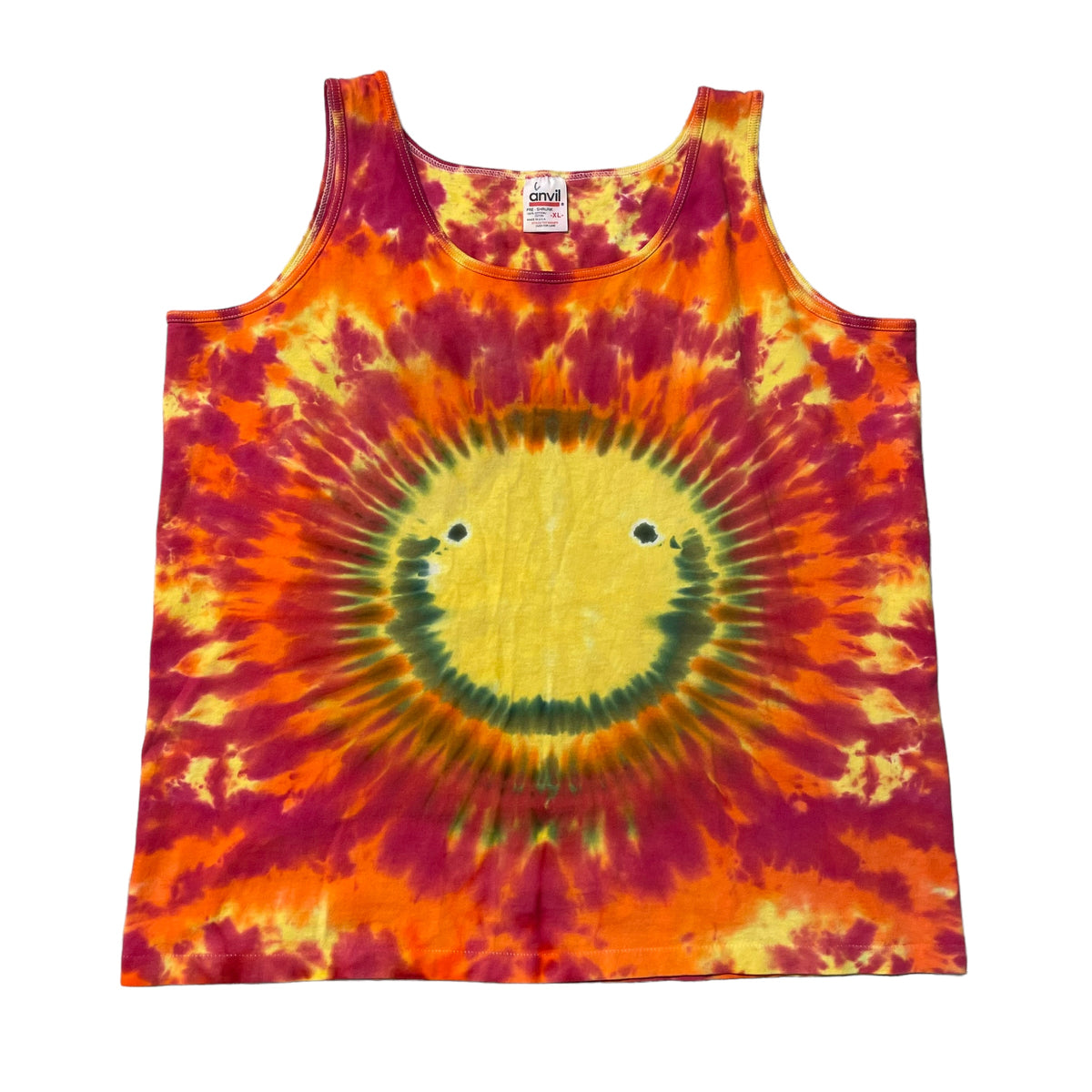 90’s Smiley Face Tie Dye Tank Top