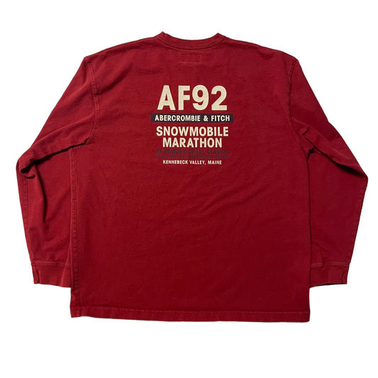 00’s Abercrombie and Fitch ‘Snowmobile Marathon’ L/S T-Shirt