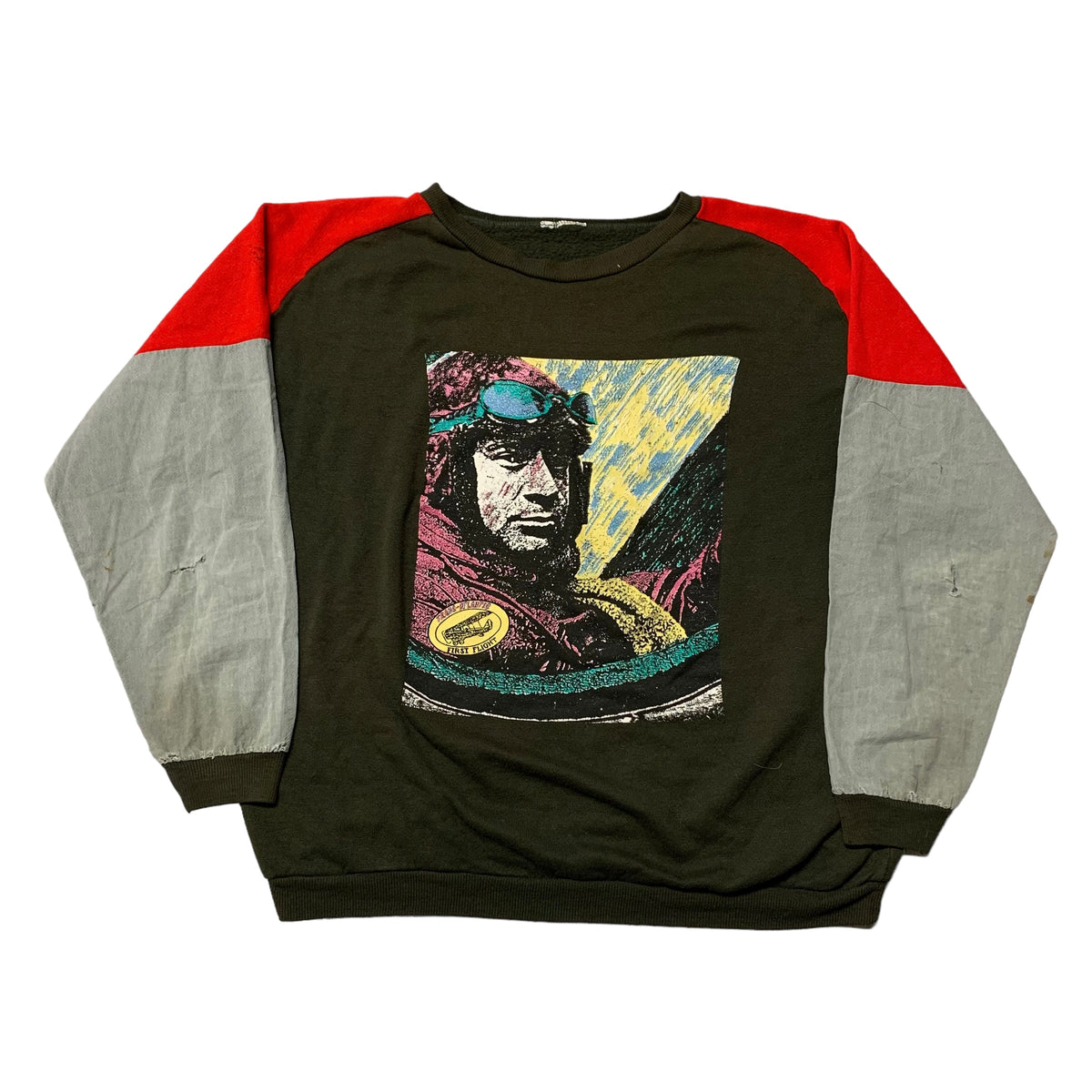 70’s ‘Trans-Atlantic First Flight’ 3 tone sweatshirt