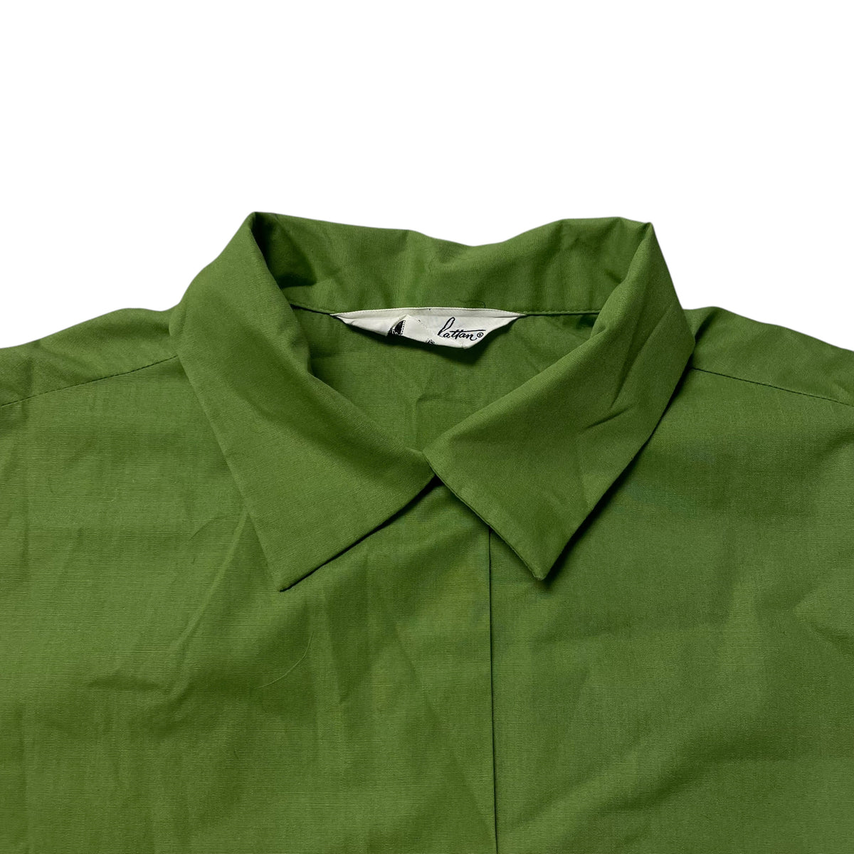 60’s ‘Lady Manhattan’ Women’s Loop Collar Shirt Green